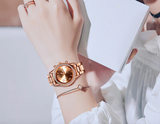 Luxury ladies mesh bracelet watch