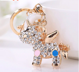 Keychain Animal Series with Rhinestone Crystal charme           .